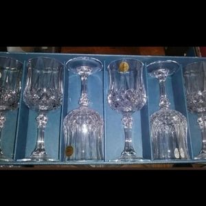 CRISTAL D'ARQUES LONGCHAMP CRYSTAL WINE GLASSES